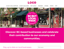 Tablet Screenshot of bcbuylocal.com